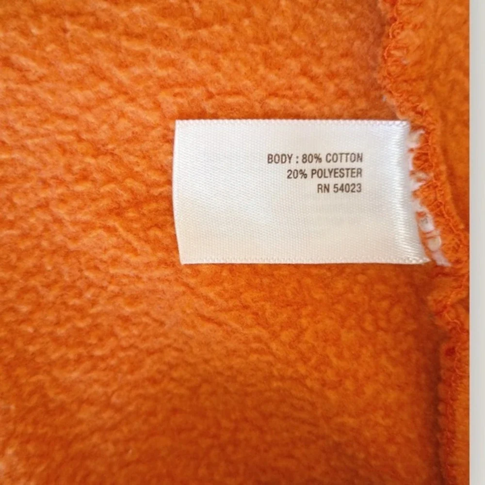 Old Navy Hoodie Sz XL Orange‎ Full Zip Fleece Lined Casual Comfort Activewear